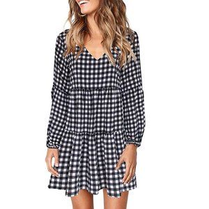 NEVER WORN - Plaid Shift Dress